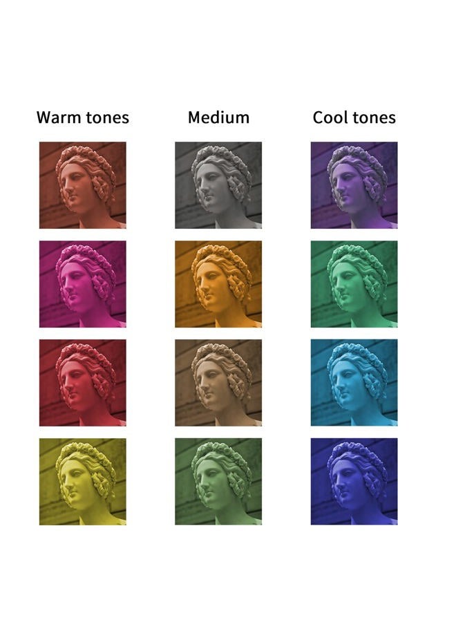 Selens 20 Pieces Universal Gels Lighting Filter Kit for Camcorder LED Video Light, 3.74” x 2.56” Transparent Color Correction Lighting Film Plastic Sheets - Image 4